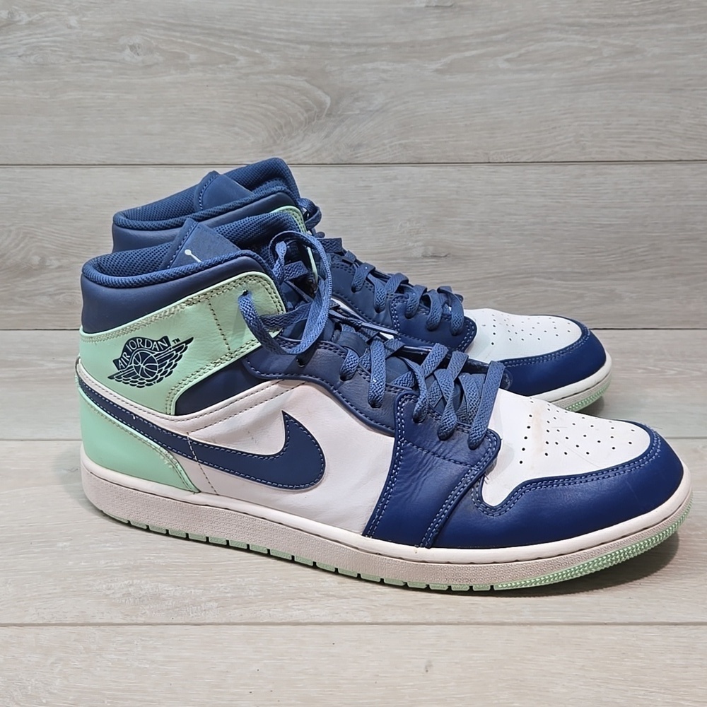 Nike Air Jordan Mens 554724-413 High-Top Leather Sneakers Shoes Sz 14